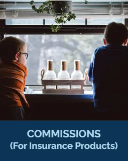 Commissions — paid by the carrier on insurance products